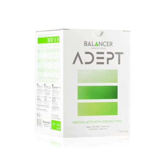 Коктейль BALANCER ADEPT со вкусом «Матча Латте», 7 шт